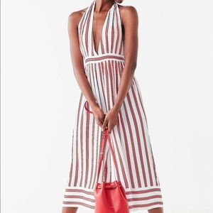 UO plunging halter jumpsuit